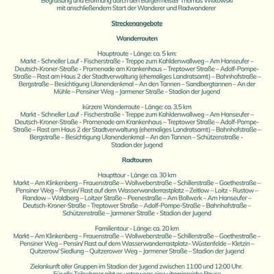 Bild vergr&ouml;&szlig;ern: Prgramm Stadtwandertag