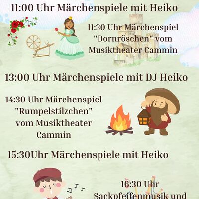 Bild vergrößern: Programm Anzeige Märchenfest