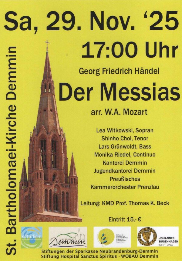 Bild vergrößern: Kantorei Plakat Konzert