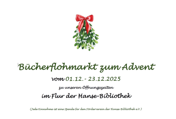 Bild vergrößern: Bücherflohmarkt zum Advent