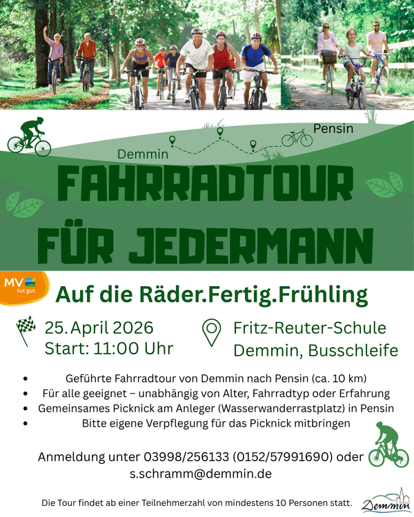 Bild vergr&ouml;&szlig;ern: Anradeln Demmin 2026