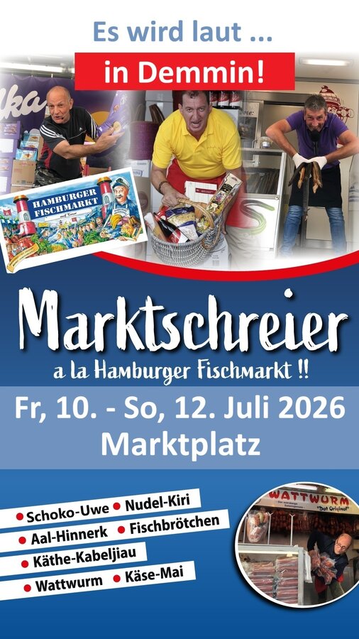 Bild vergr&ouml;&szlig;ern: Marktschreier a la Hamburger Fischmarkt