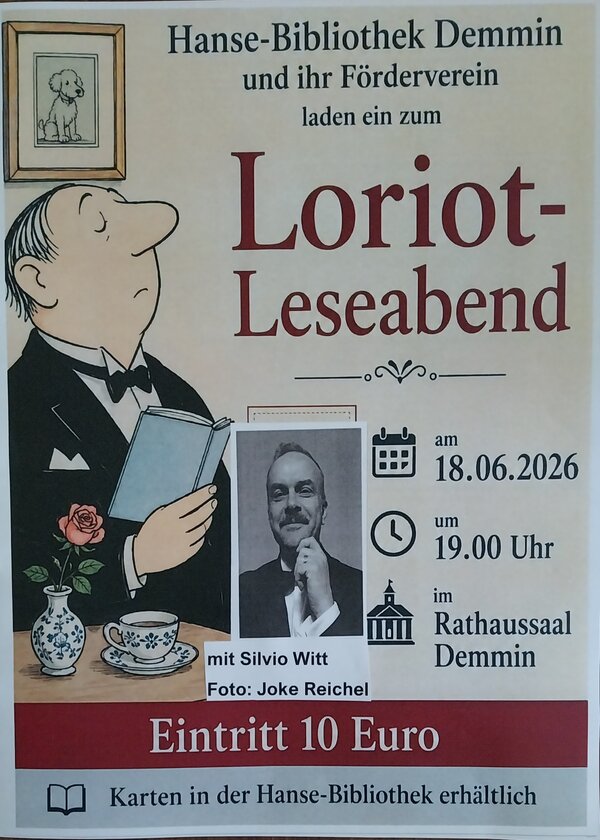 Bild vergr&ouml;&szlig;ern: Plakat - Loriot Leseabend