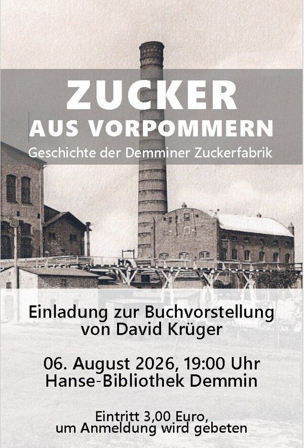 Bild vergr&ouml;&szlig;ern: Buch Demminer Zuckerfabrik